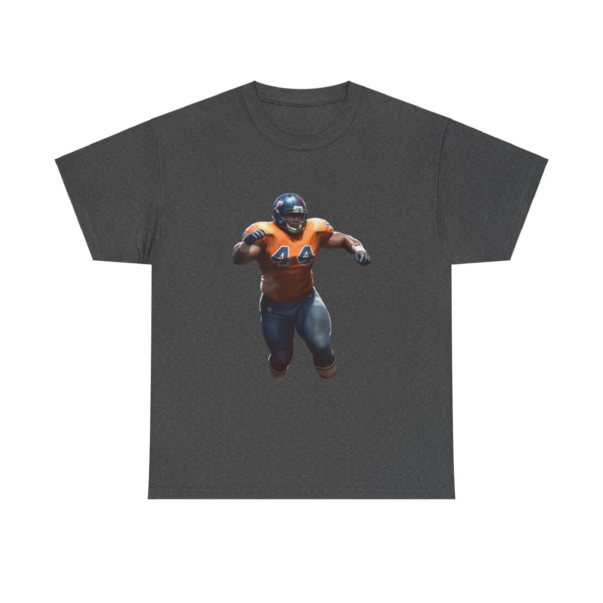 Offensive lineman football t-shirt with bold design showing a lineman in action