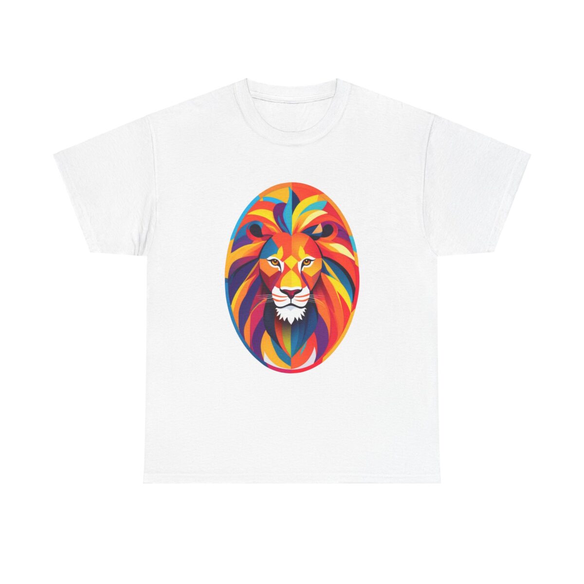 Be confident t shirt featuring a vibrant lion design, symbolizing courage and strength.