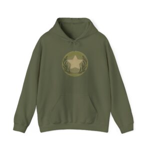 Army hoodie featuring a stylish and timeless design.