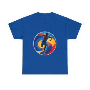 Movie sports t shirt with a colorful dynamic design inspired by iconic sports films