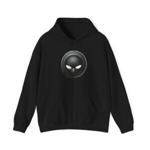 Ninja hoodie with bold printed design and double-lined hood.